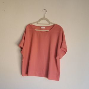 PROLOGUE blause round neck coral col